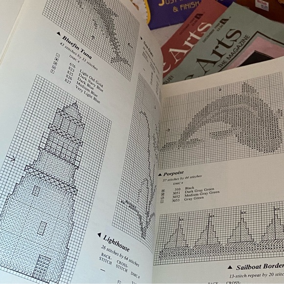 80s Country Folk Art craft instructions patterns Magazines Halloween Nautical - Picture 13 of 16